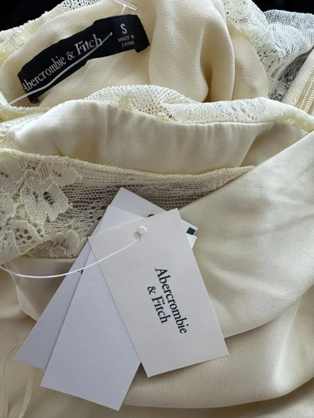Abercrombie & Fitch Julia Slip Lace Halter Maxi Dress – Size S – NWT